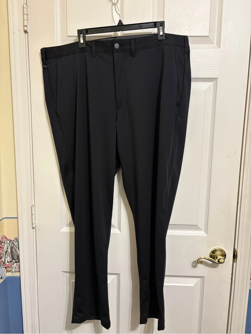 Lands' End Traditional Fit Golf Pants Black with Multiple Pockets Like New